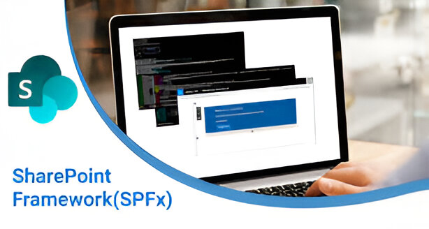 SharePoint Framework (SPFx) on a laptop